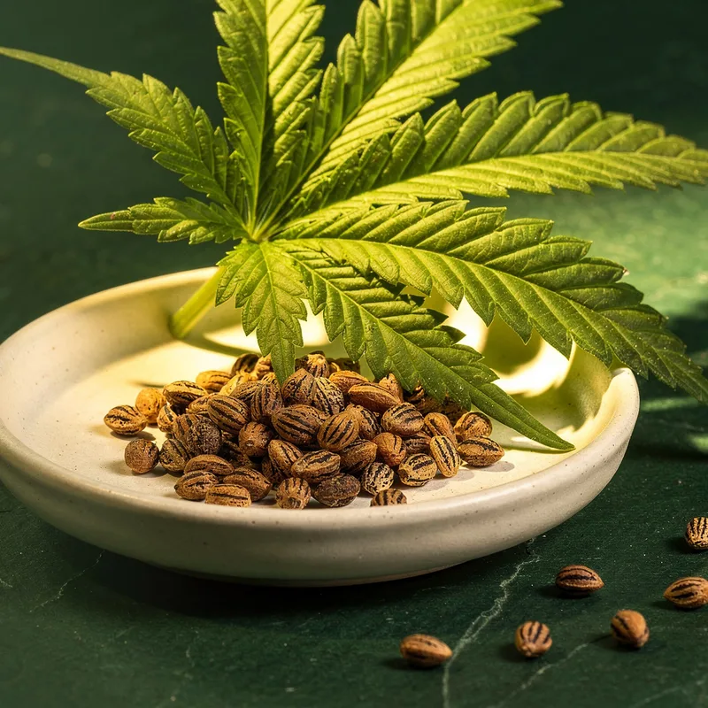 Illustrazione botanica AI; non rappresenta la varietà o la confezione del breeder.